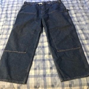 Carhartt double knee heavy duty jeans 46x32 B73-dst mens